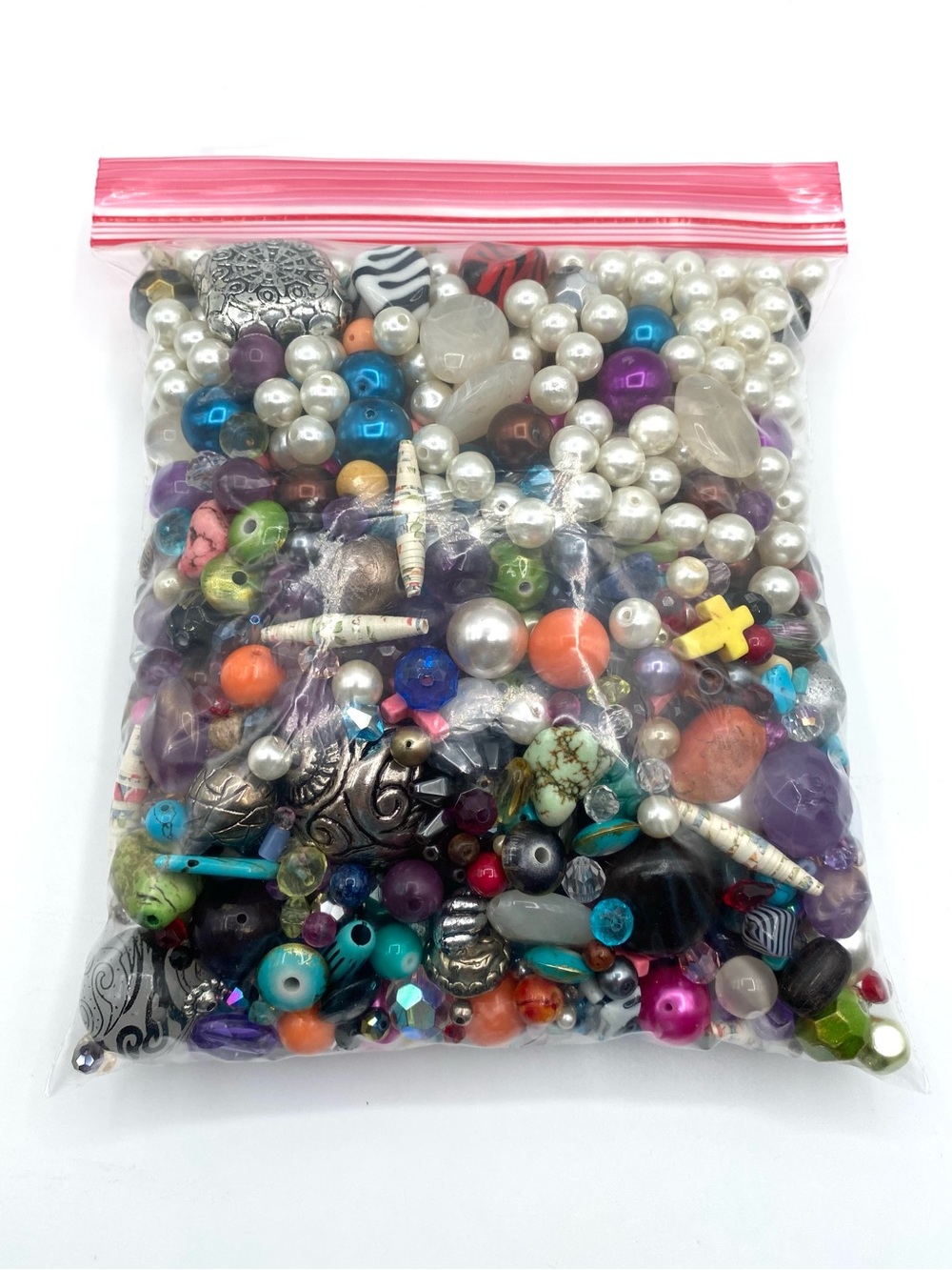 Assorted Beads Bag 2 1/2 Lbs. of Loose Beads